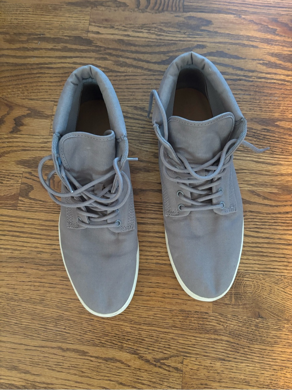 Timberland Adventure 2.0 Grey Canvas Chukka Mid-Top Sneaker Boots Men's